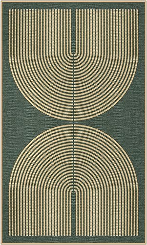 Vista 156 de Lahome Alfombra moderna de yute, de 2 x 8 pies, lavable, para entrada, granja, cocina, antideslizante, para interiores y exteriores, alfombra