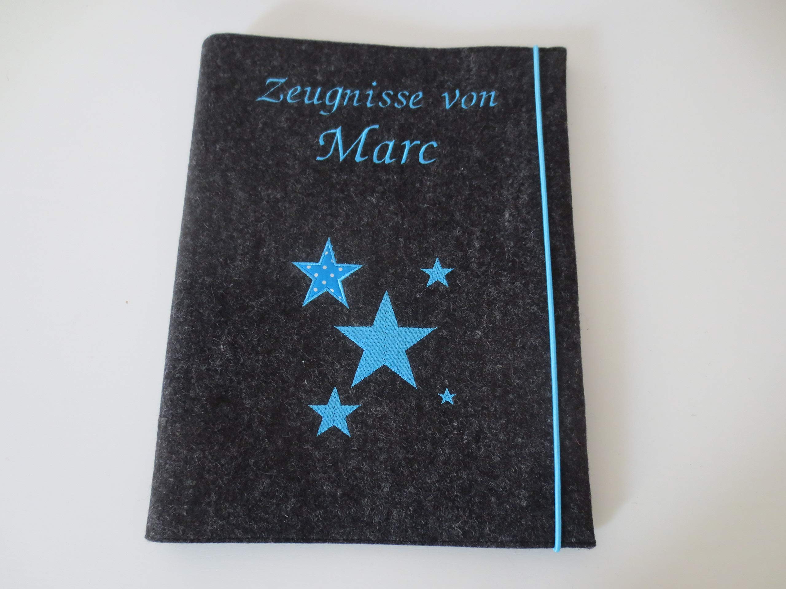 Zeugnismappe Wollfilz Mappe Zeugnisse DIN A4 Grundschule Schule