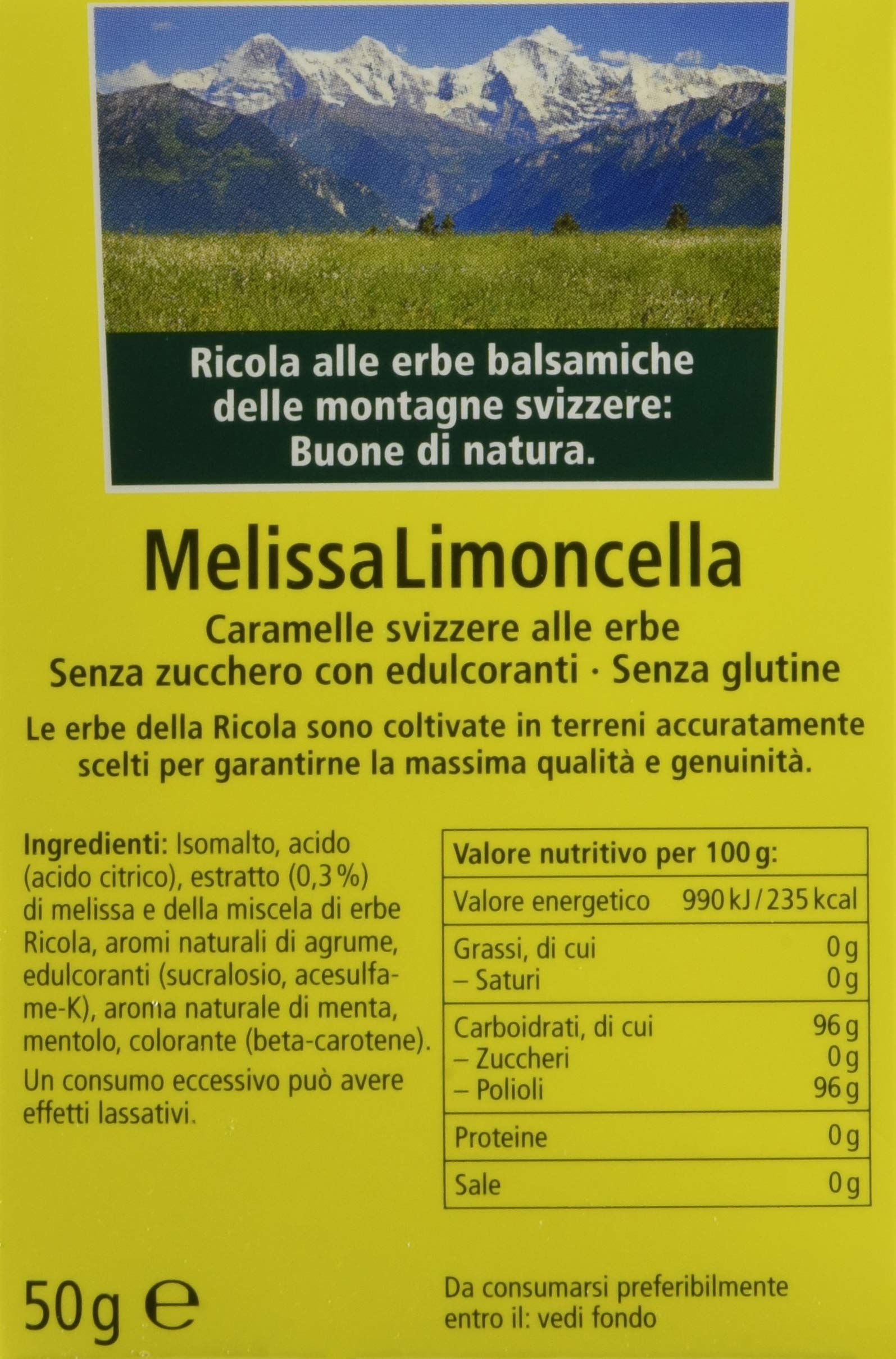 Astuccio Melissa Limoncella - Pacco da 20 x 50 g