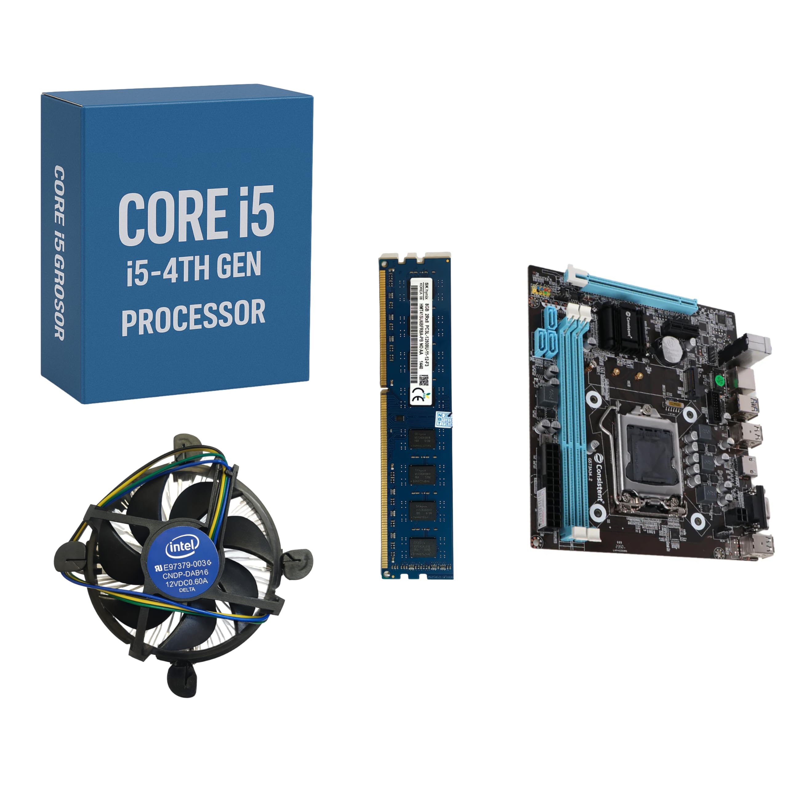 GLOBAL TOUCH H81 Motherboard Combo + i5 4th Gen Processor +8GB Desktop RAM + Free CPU Fan-picture-24