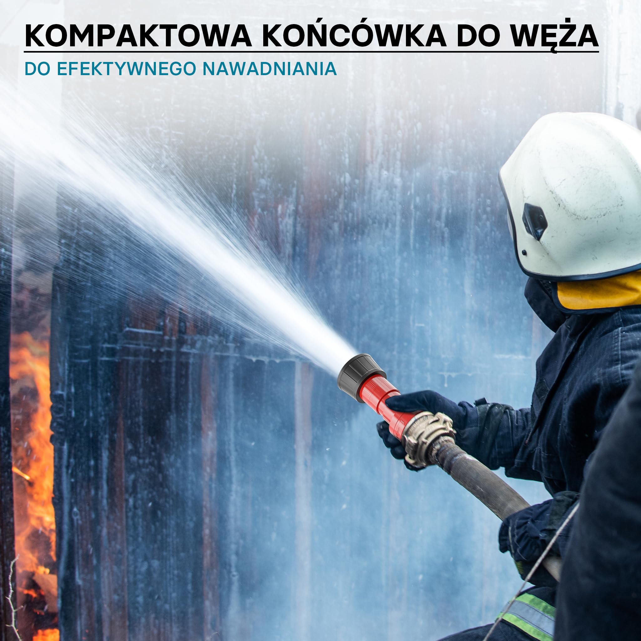 Dysza strumieniowa Wiltec do małego węża strumieniowego 38,1 mm (1,5") dla straży pożarnej lub ogrodu