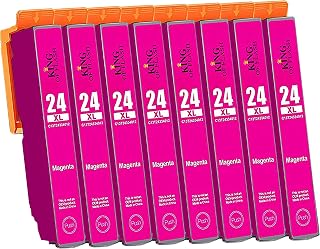 King of Flash 24xl Compatible Ink Cartridges Replacement for Epson 24 XL for Epson Expression Photo XP-970 XP-55 XP-950 XP-860 XP-960 XP-750 XP-760 XP-850 Printer