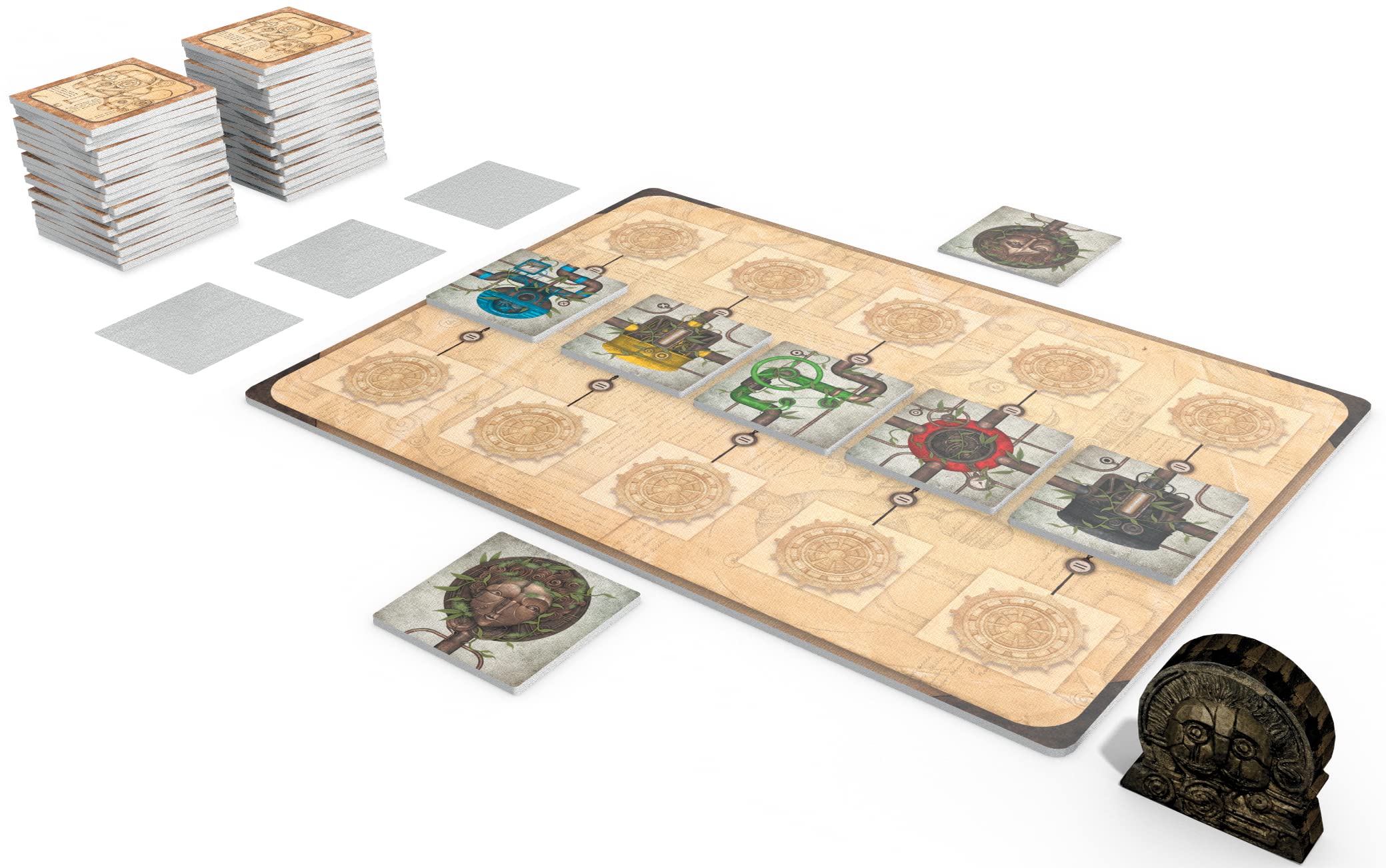 Asmodee - BOTANIK - Gra planszowa dla dorosłych i dzieci od 10 lat - Gra strategiczna z płytek, aby stworzyć sztuczny ekosystem - 2 graczy - 30 min - wersja francuska - Space Cow