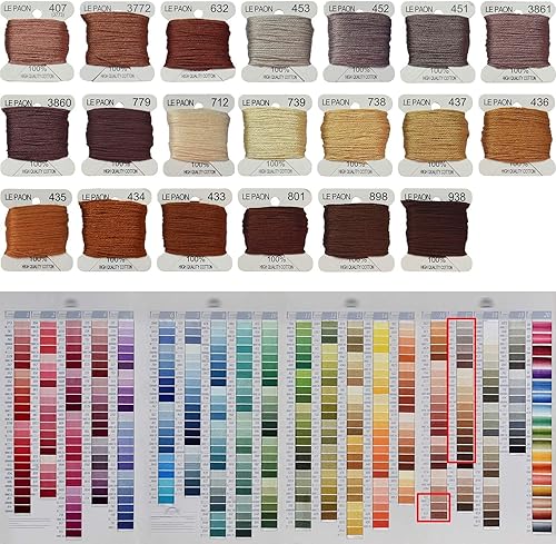 Miniatura 9 de Bobinas de hilo bordado, color arcoíris, hilos de punto de cruz, pulseras de la amistad, hilo dental para manualidades, 20 bobinas por paquete, hilo