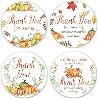 Vista 5 de Calcomanías de agradecimiento para baby shower, juego de 80 calcomanías de agradecimiento por venir, calcomanías preimpresas para despedida