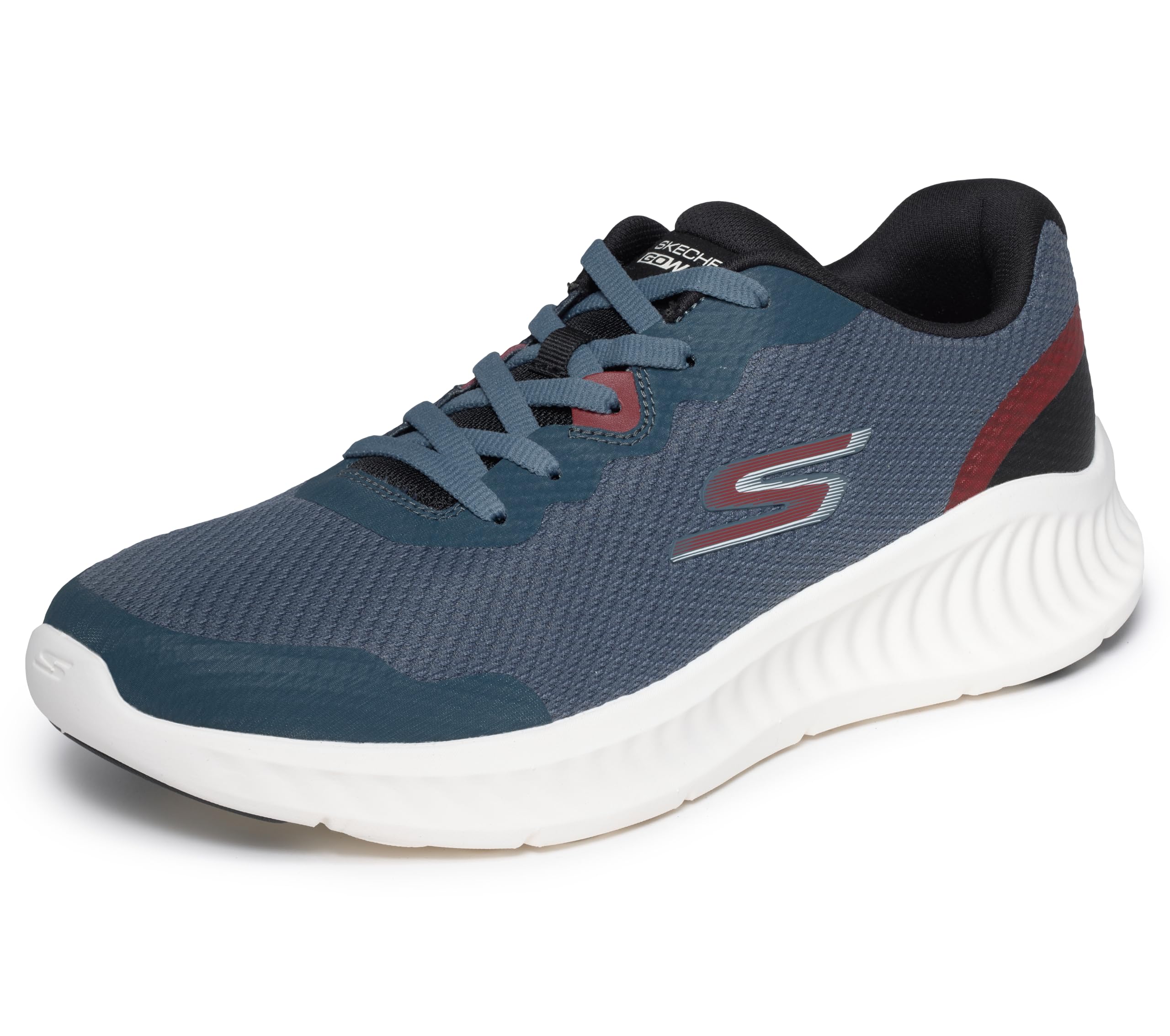 Skechers Men's Go Walk Now Viligent Trainers, Slate Textile/Trim, 7.5 UK
