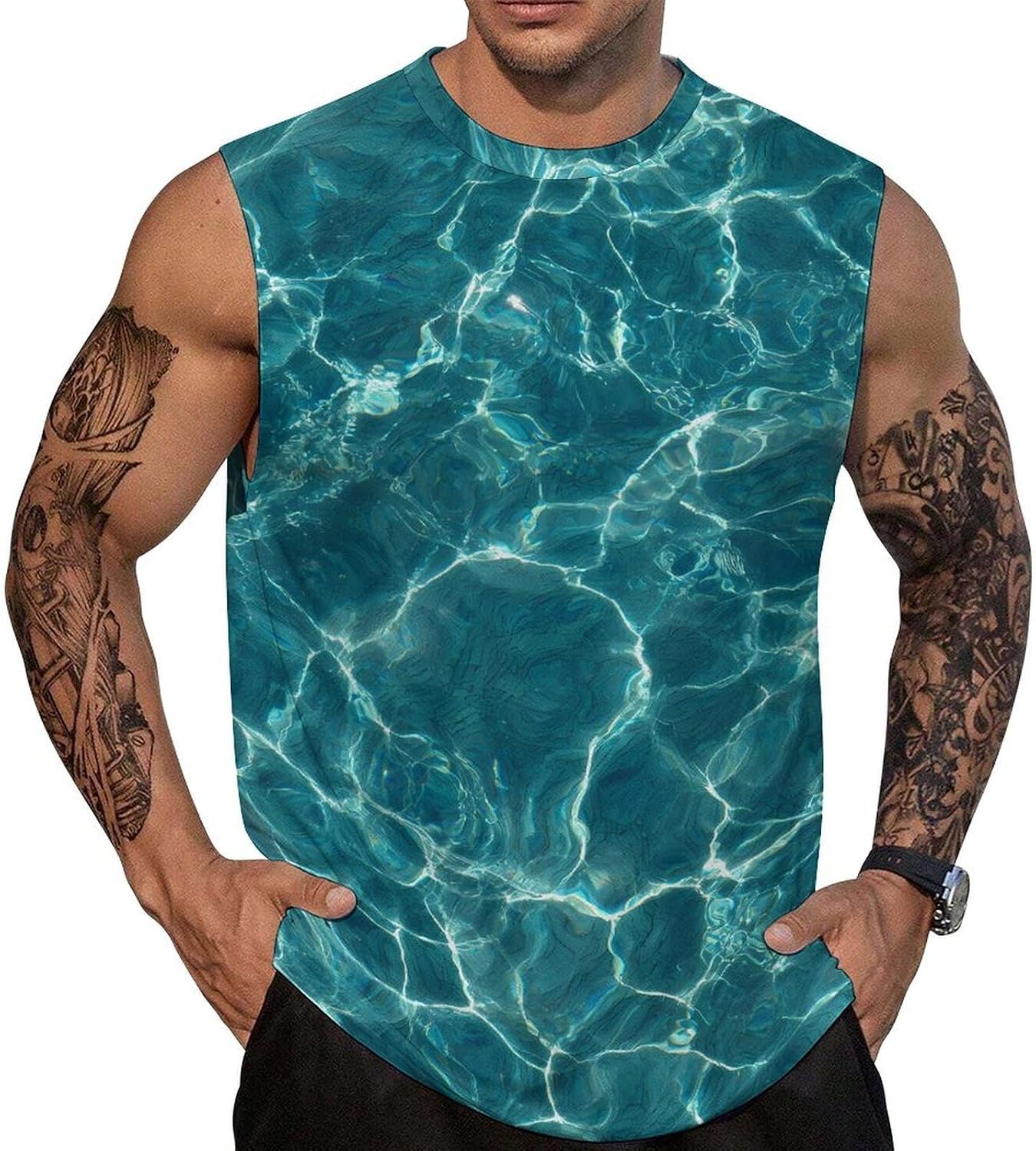 Clear Water Men's Sleeveless Shirt Small