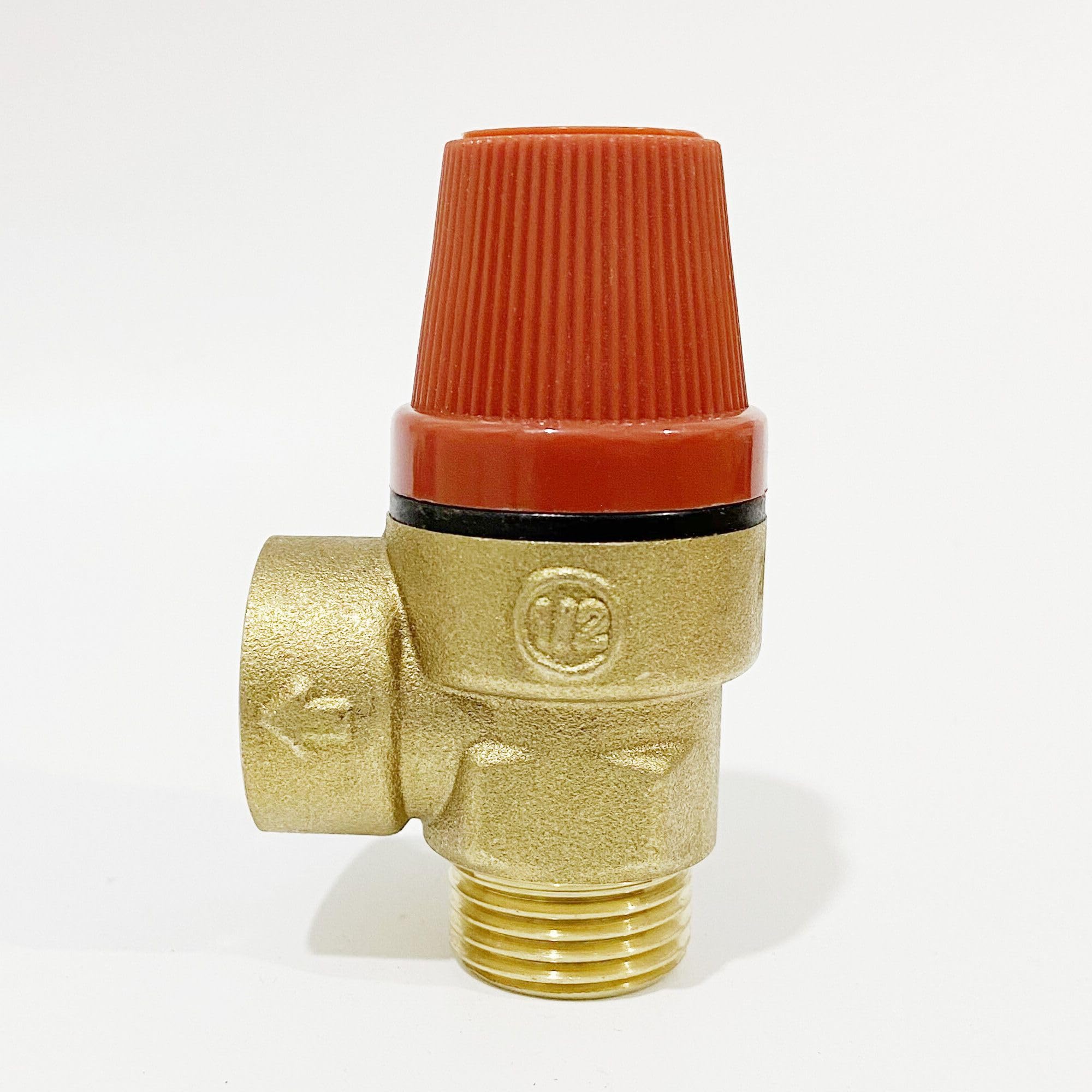 1/2" 3/4" Male To Female Thread Brass Release Valve Pressure Drain Valve For Solar Water Heater(6bar,1/2")