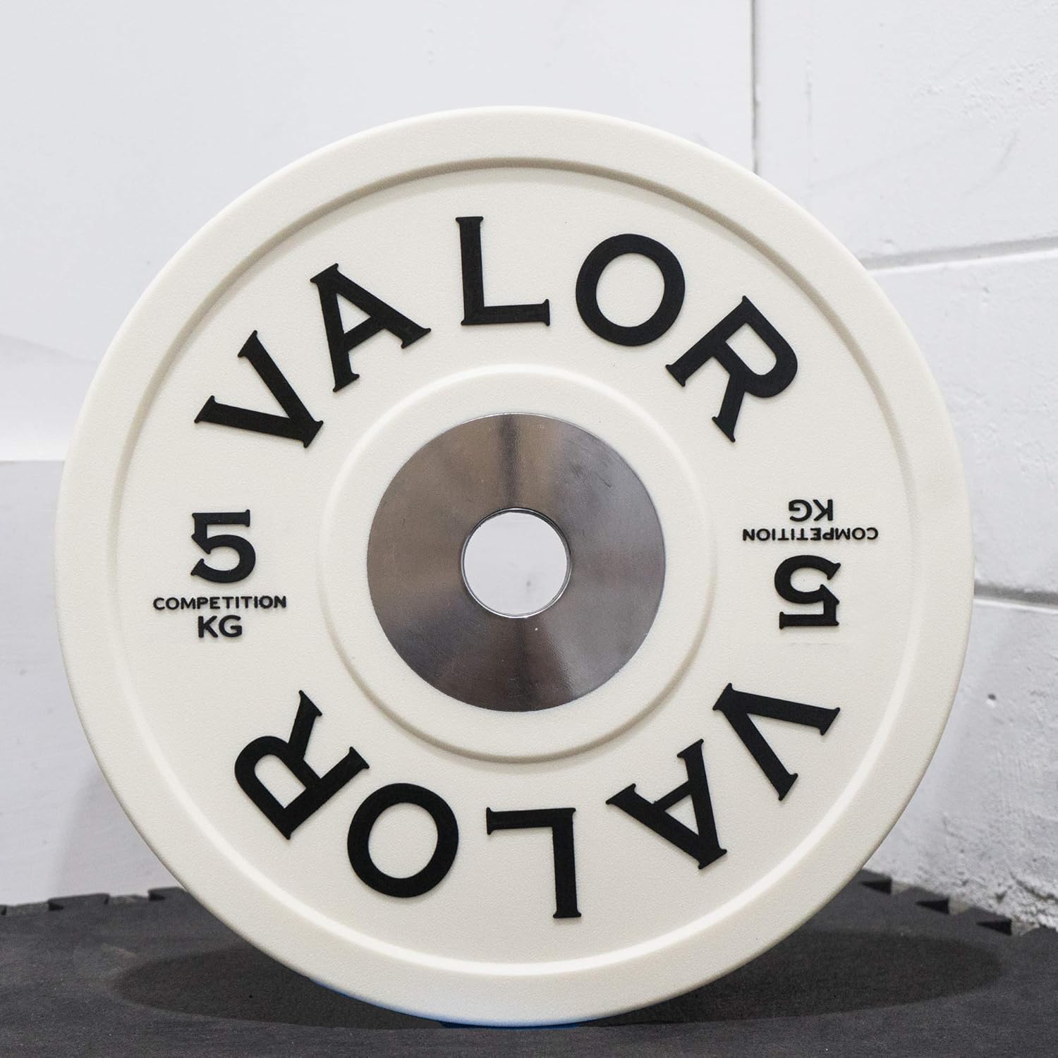 Valor Fitness BPKG Kilogram (KG) Poly Urethane Bumper Plates for Olympic Weight Lifting - Color Coded to Meet IWF Standards, Multiple Weight Plates Options Available