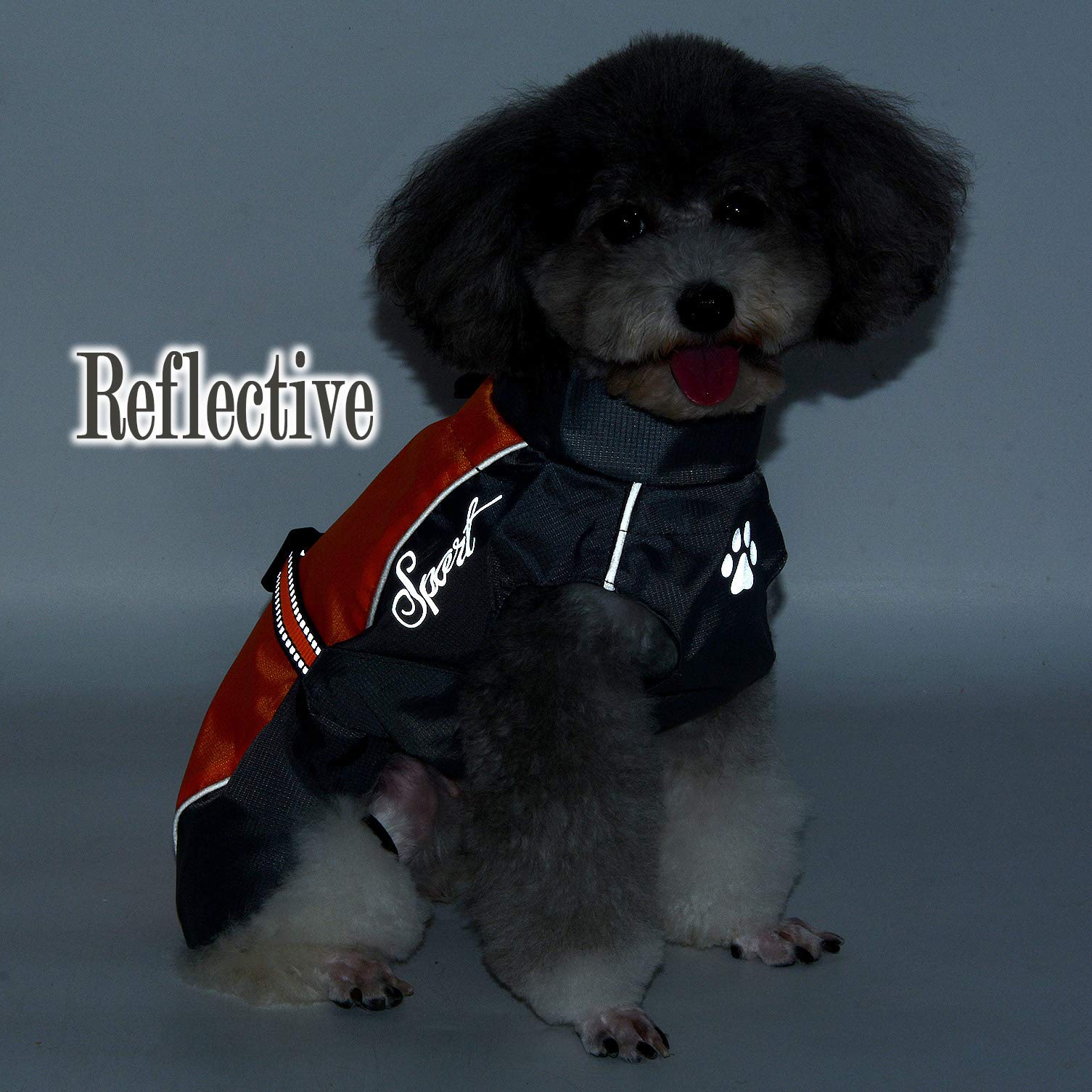 Ranphy Waterproof Dog Raincoat for Medium Large dogs Reflective Adjustable Breathable Jackets Mesh Poncho Clothes Outdoor Sports Pet Vest Coat Labrador Rainwear with High Neckline Collar Red 4XL - Image 4