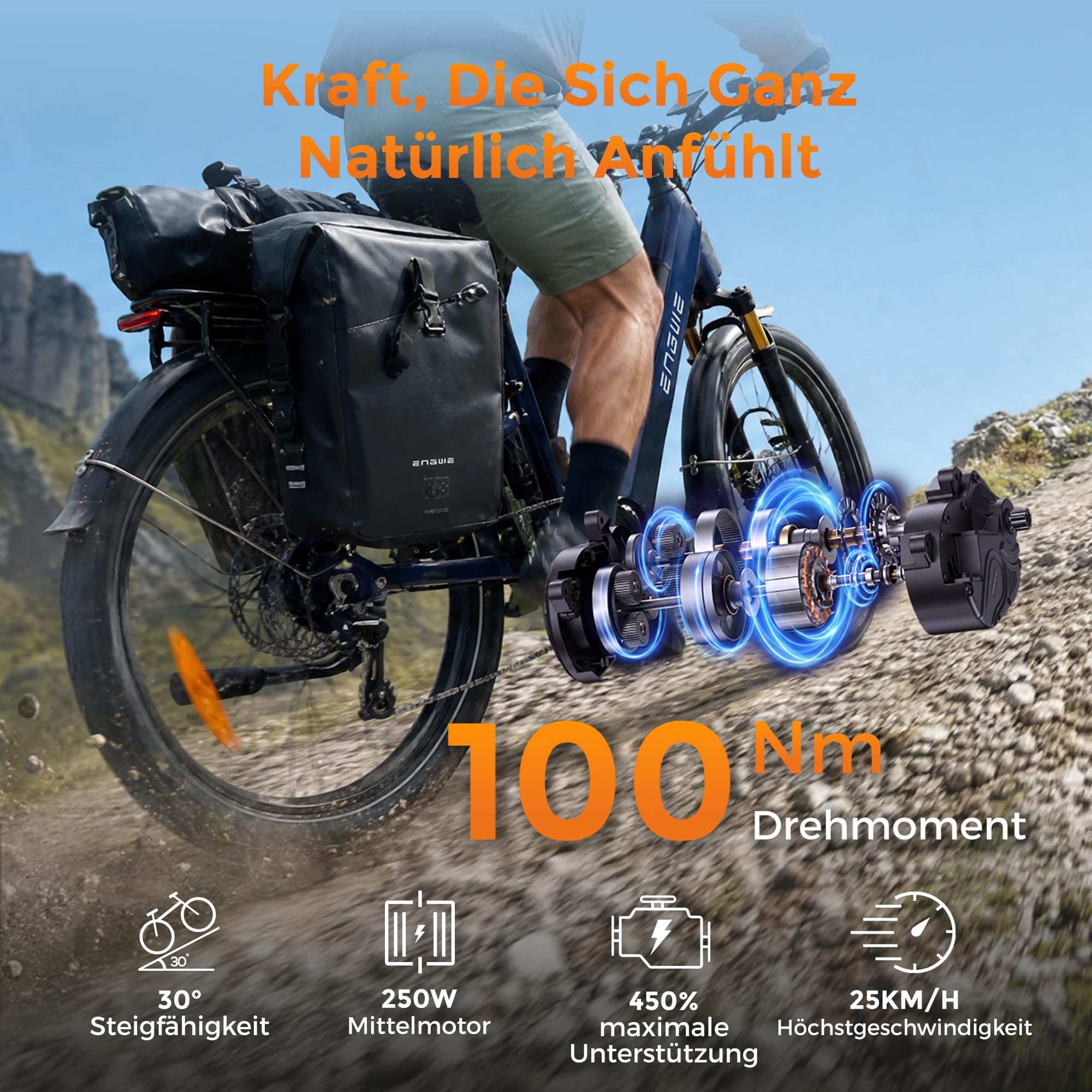 ENGWE E26 3.0 Pro 26 Zoll E Bike für Erwachsene