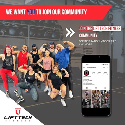 Miniatura 7 de Lift Tech Fitness COMP Ganchos de elevación (2 unidades)  Ganchos de muñeca para levantamiento de pesas, dominadas y peso muerto para entrenamiento