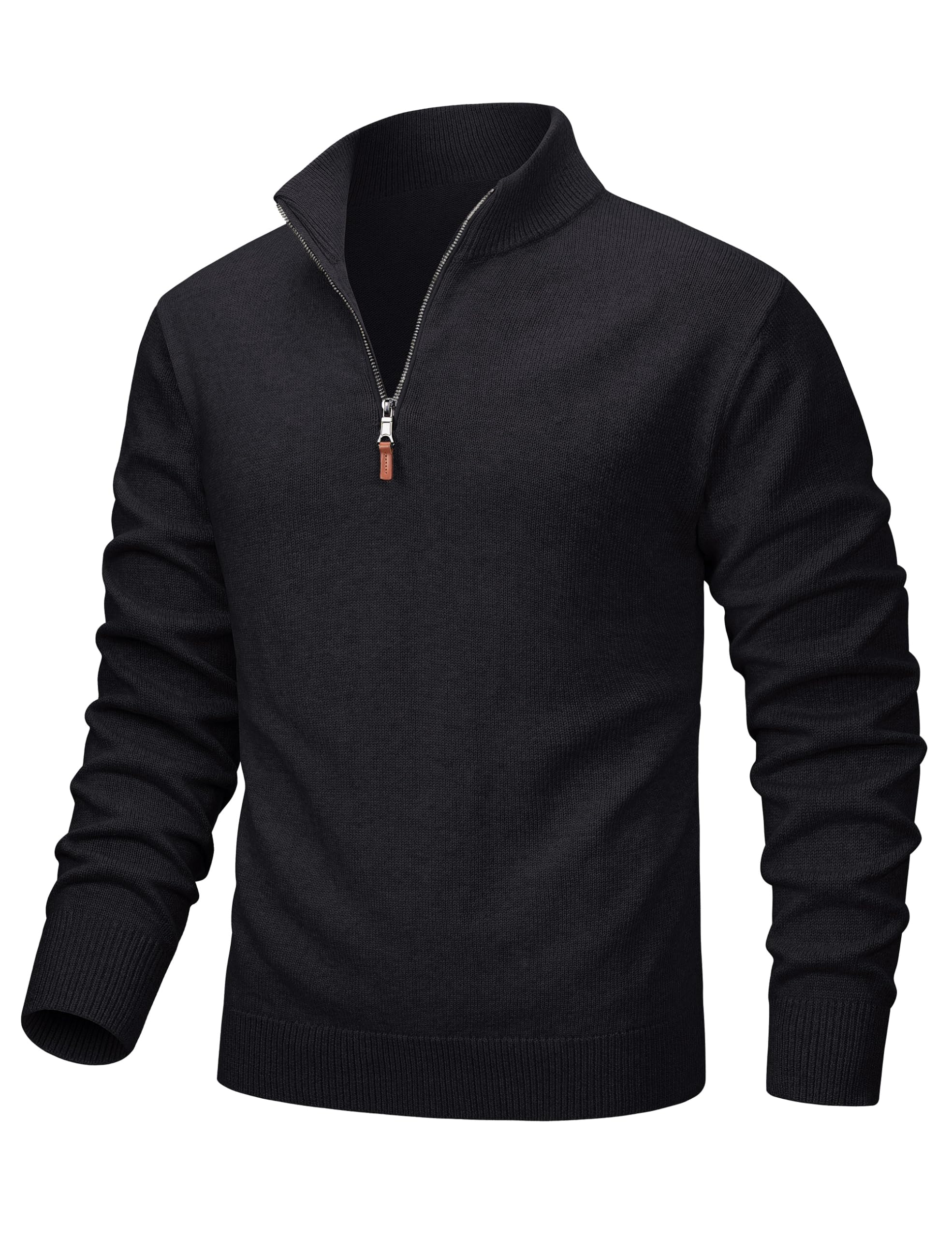 MAGCOMSEN Men's Quarter Zip Pullover Lightweight Mock Neck