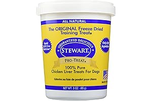 Stewart's Pro-Treat Freeze Dried Chicken Liver Dog Treats: Grain Free, All Natural...