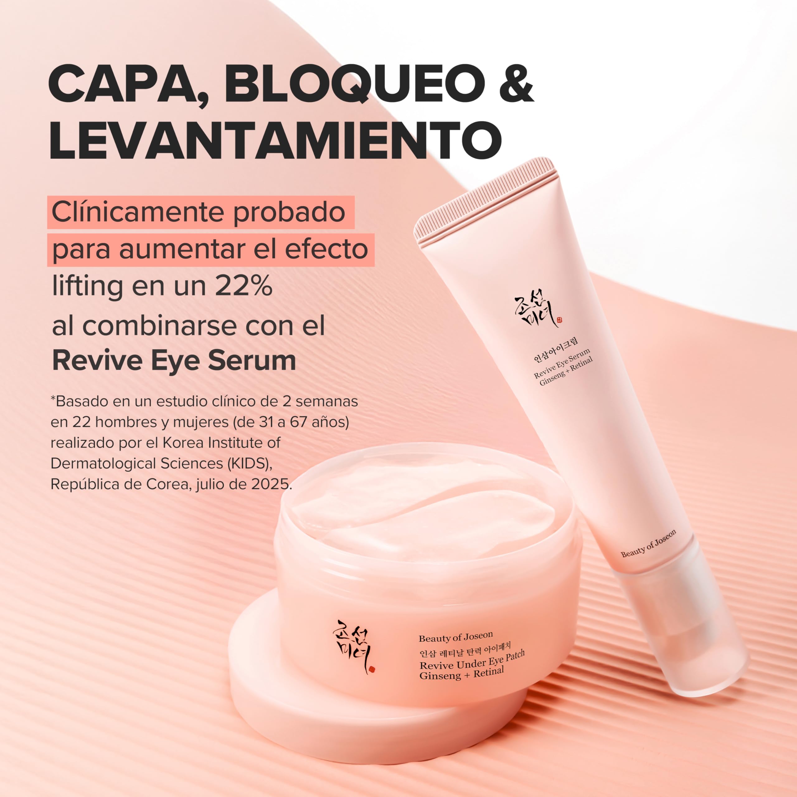 Beauty of Joseon Revive - Parche para debajo de los ojos con retina y ginseng, para ojos hinchados, líneas finas y arrugas, colágeno, péptido, adenosina y bakuchiol, para todo tipo de piel, 60 hojas