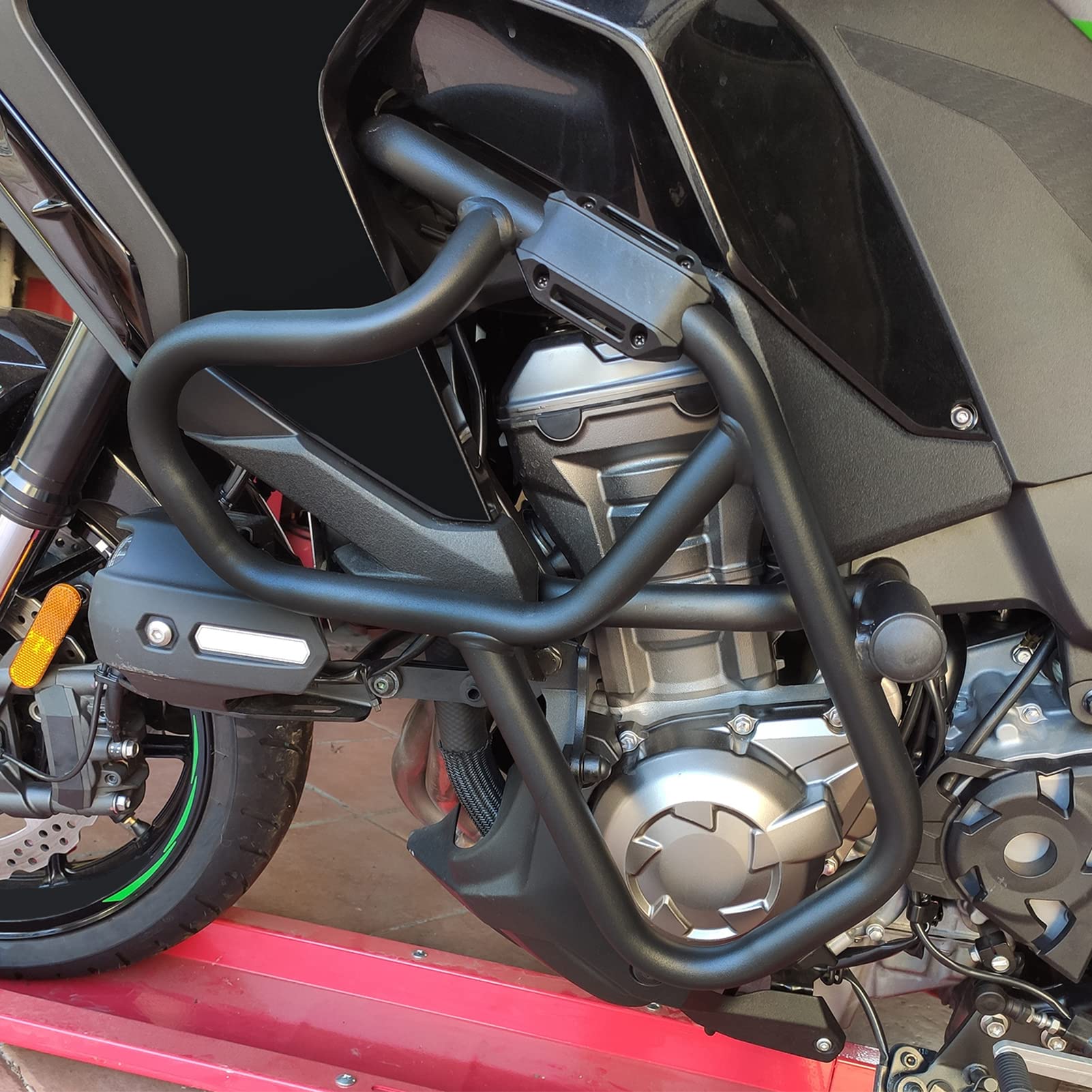 Protector de Motor de Motocicleta Parachoques Compatible con Versys1000 2019 2020 2021 2022 2023 Barra de Choque Protector de Tanque de Gas Protección de Marco Contra Caídas