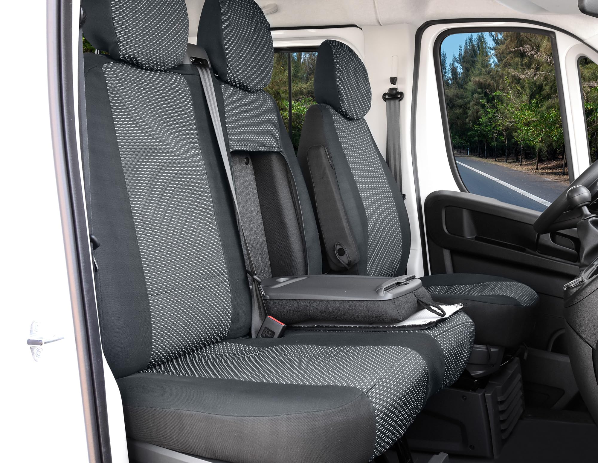 Z4L Maßgefertigte Sitzbezüge geeignet für DUCATO ab 2006/2014 / 2022 - Polstermaterial - 3 Sitzer