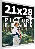 Vista 59 de Poster Palooza Marco de fotos de madera de pino macizo blanco de 18 x 8 Acrílico UV, respaldo de tablero de espuma y accesorios para colgar