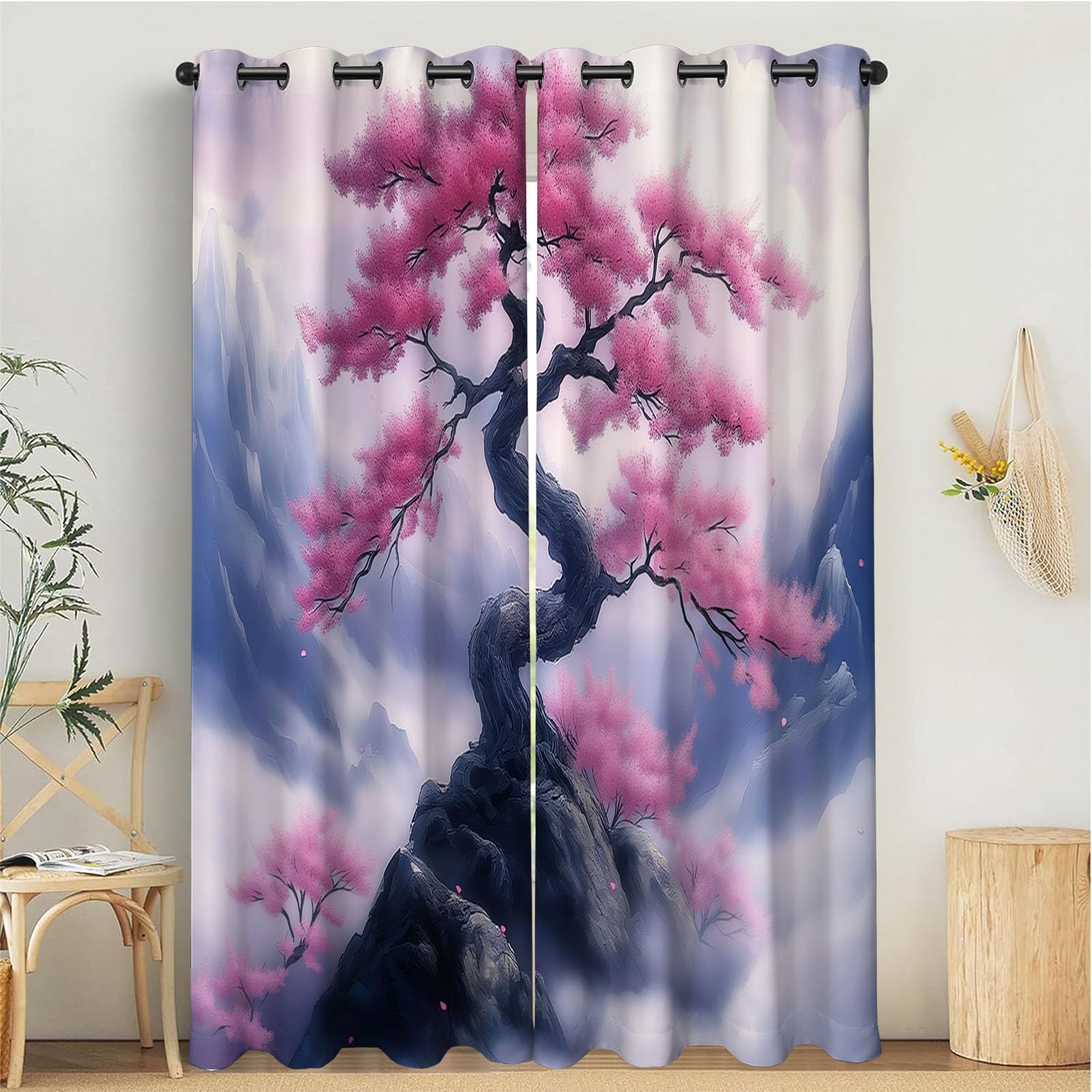 Rideaux occultant motif nuages pour créer un cocon de douceur dans la chambre d'enfant