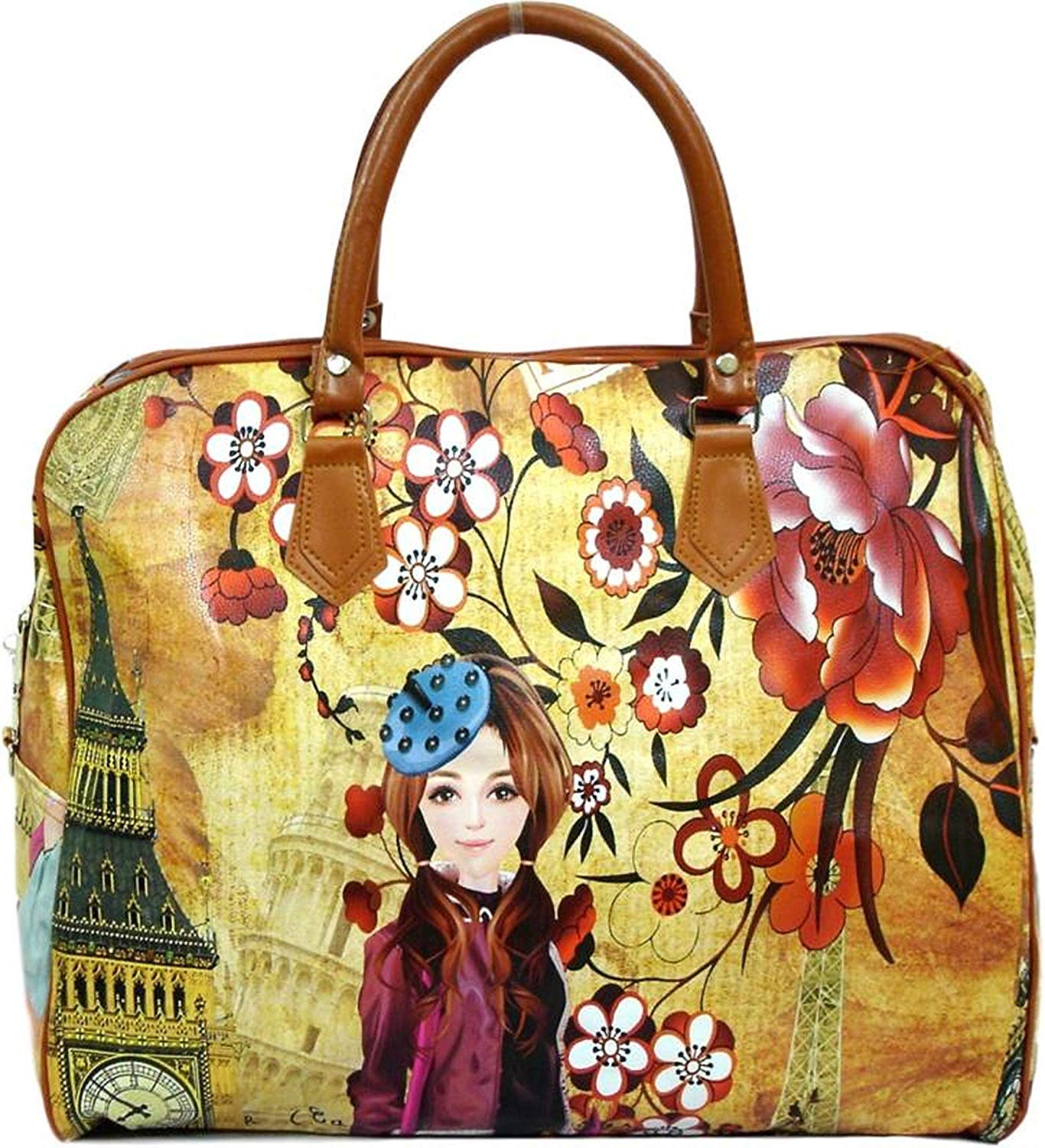 V4U Girls Synthetic Printed Formal Handheld Spacious Travel Hobo Bag (Multicolour) (B085J3ZTBP) Amazon Price History, Amazon Price Tracker