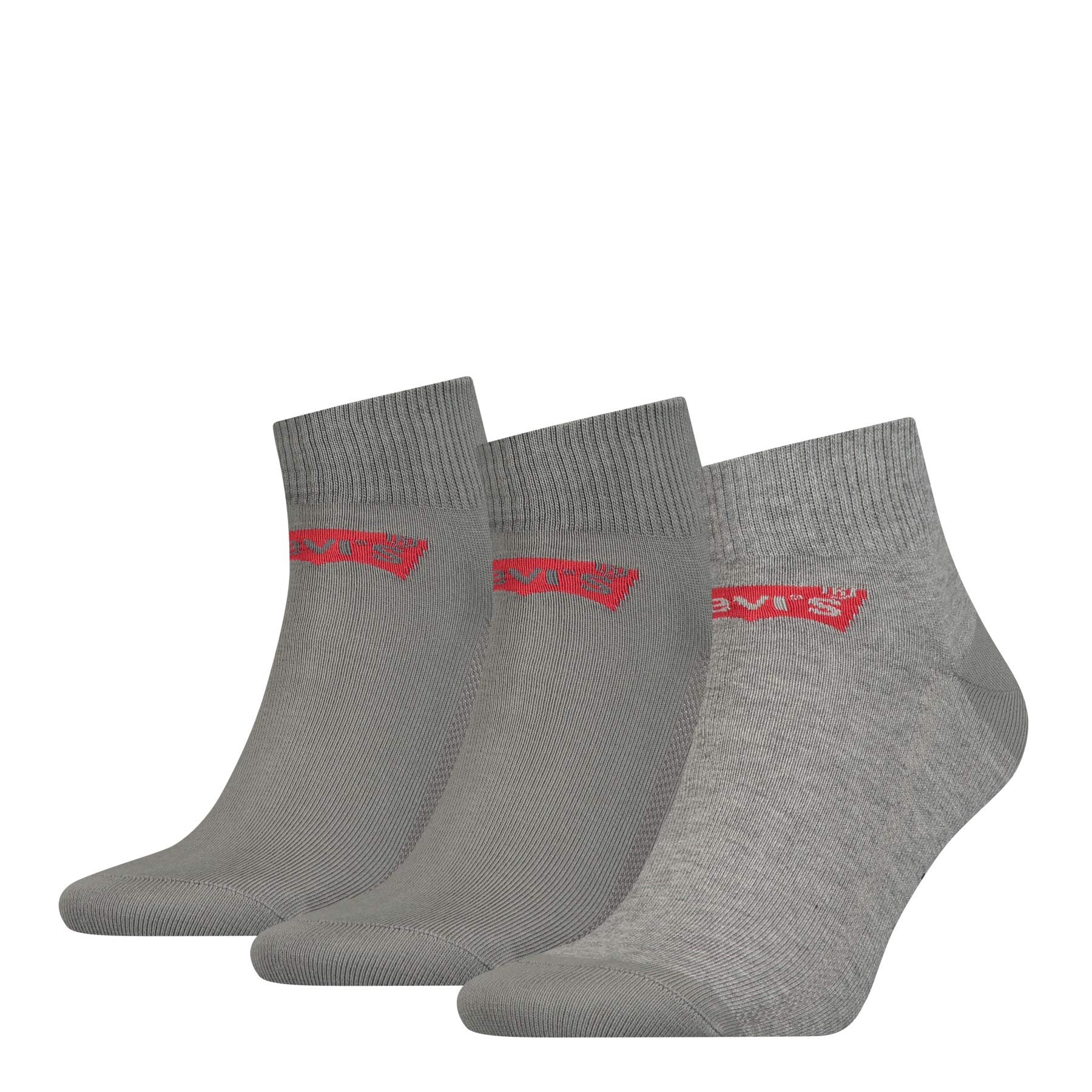 Levi's Unisex Socks-Mid Cut-Batwing Logo (3-Pack) (Pack of 3)
