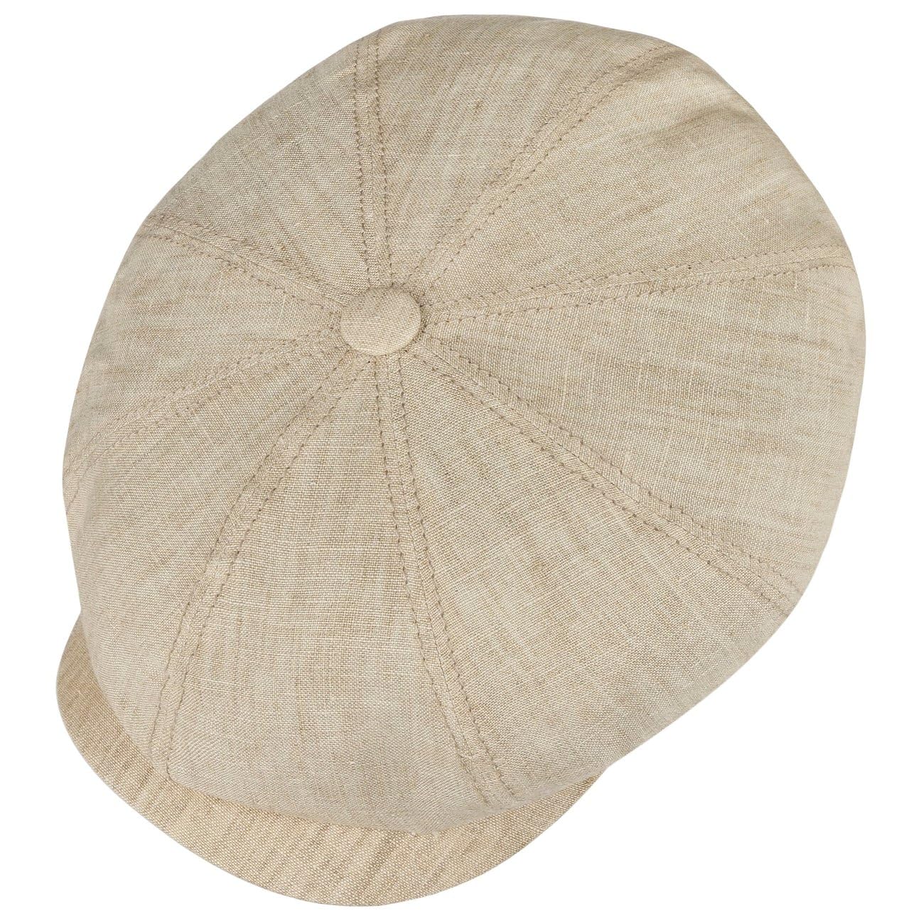 Stetson Casquette Hatteras en Lin Femme/Homme - Made in The EU Newsboy avec Visiere, Doublure Printemps-ete Ete
