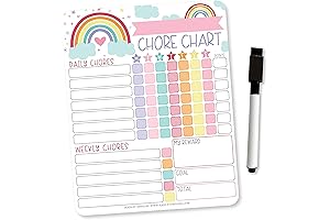 Rainbow Chore Calendar for Kids: Award-Winning Reward System