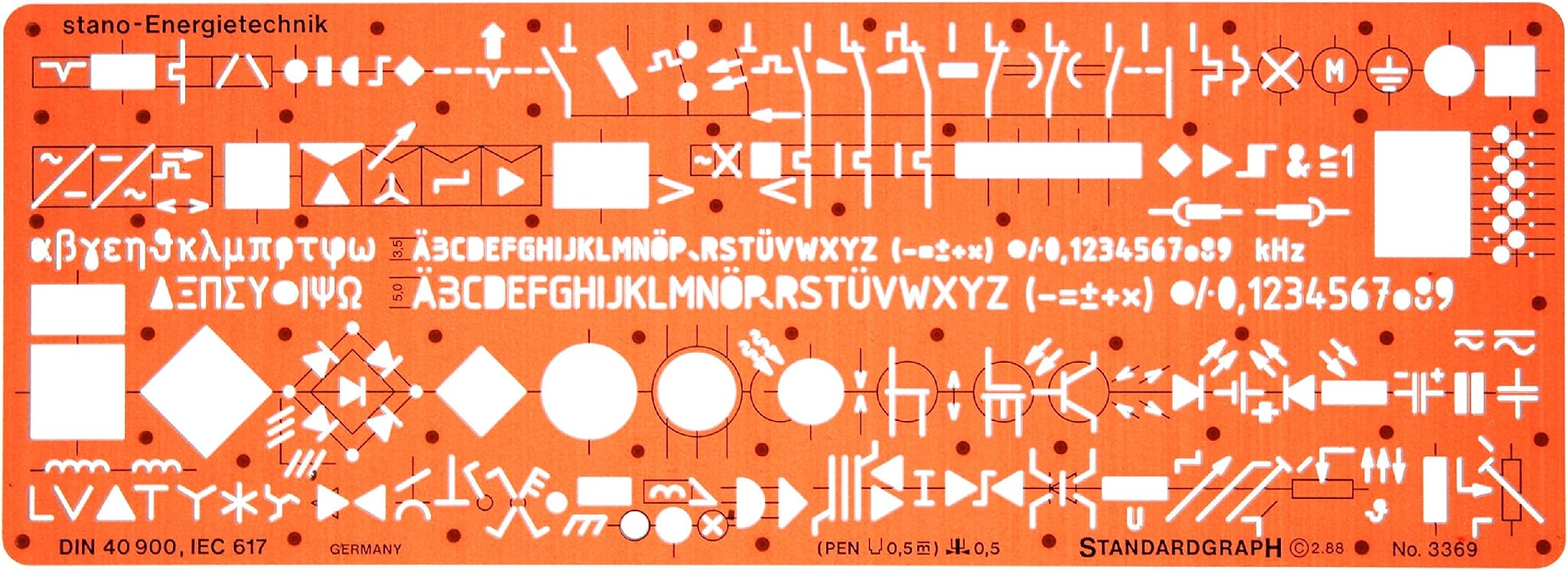 Metric Electrical And Electronic Installation Symbols Drawing Template ...
