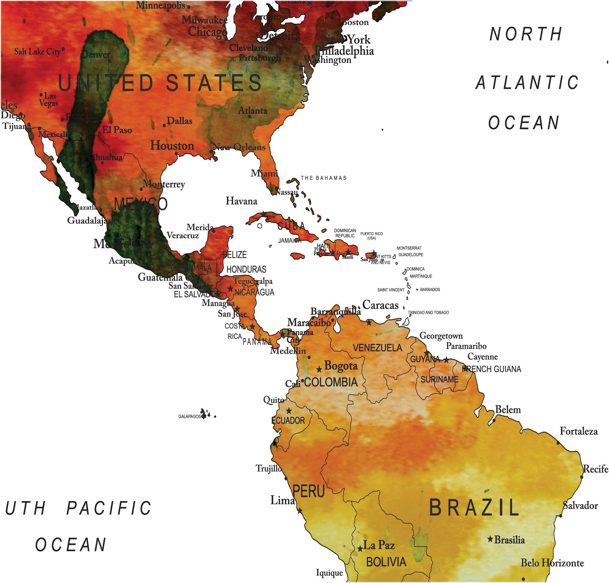 Scratch Off World Map Poster - with US States and Country name, Track Your Adventures, watercolor map silver