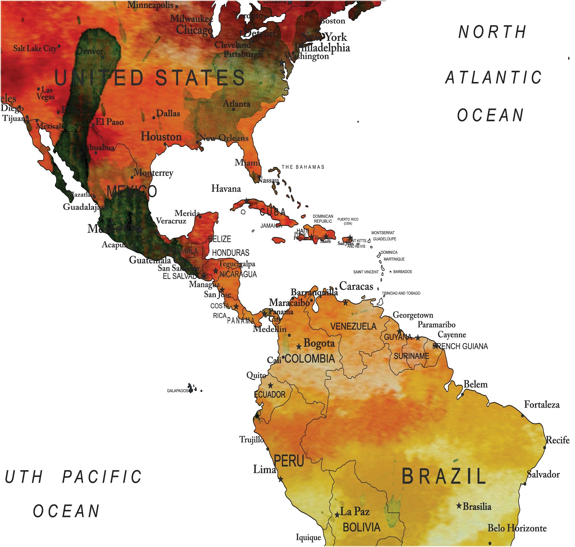 Scratch Off World Map Poster - with US States and Country name, Track Your Adventures, watercolor map silver