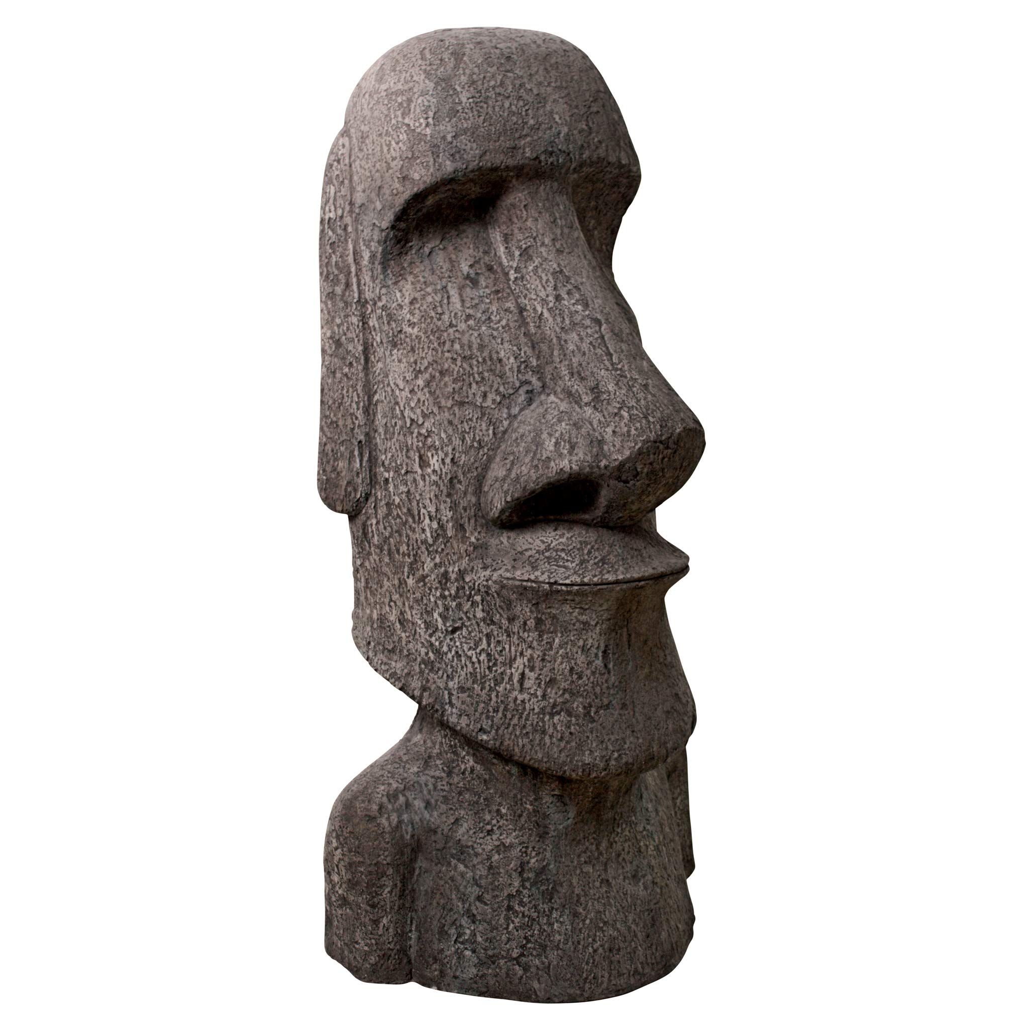 Large Moai Statue Easter Island Head Sculpture Moai Bust Cement Tiki