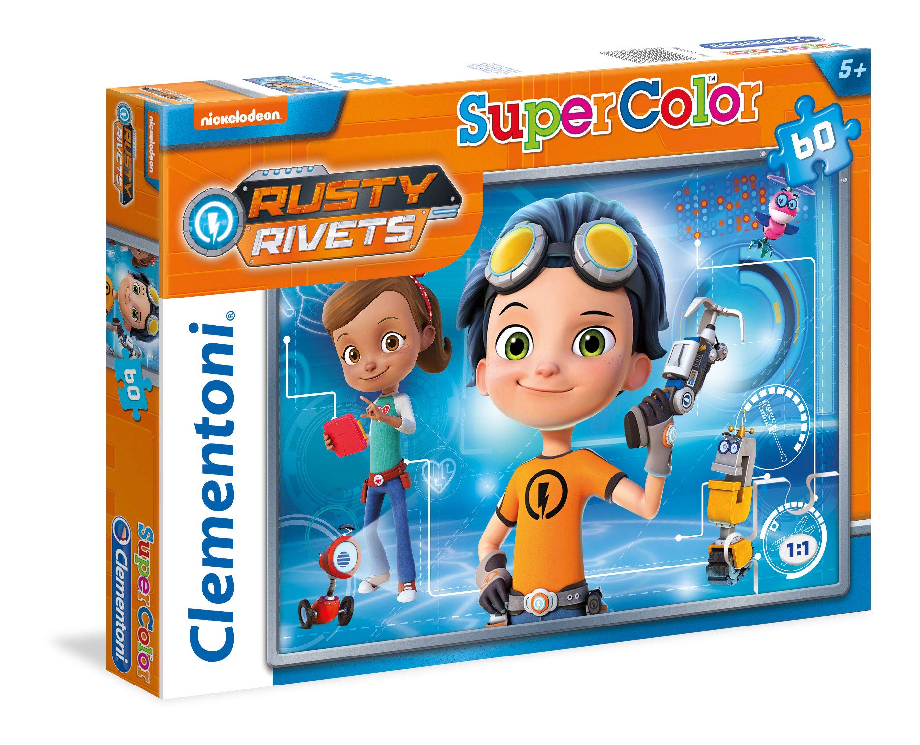 Puzzle Rusty Rivets de 60 piezas Clementoni que estimula la concentración infantil 3