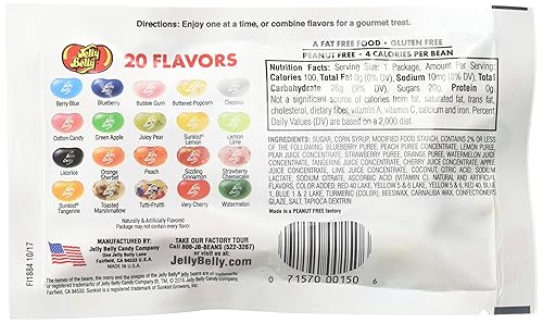 Miniatura 3 de Jelly Belly Jelly Beans, 20 sabores, paquetes de tamaño de prueba de 0.35 onzas, 80 unidades