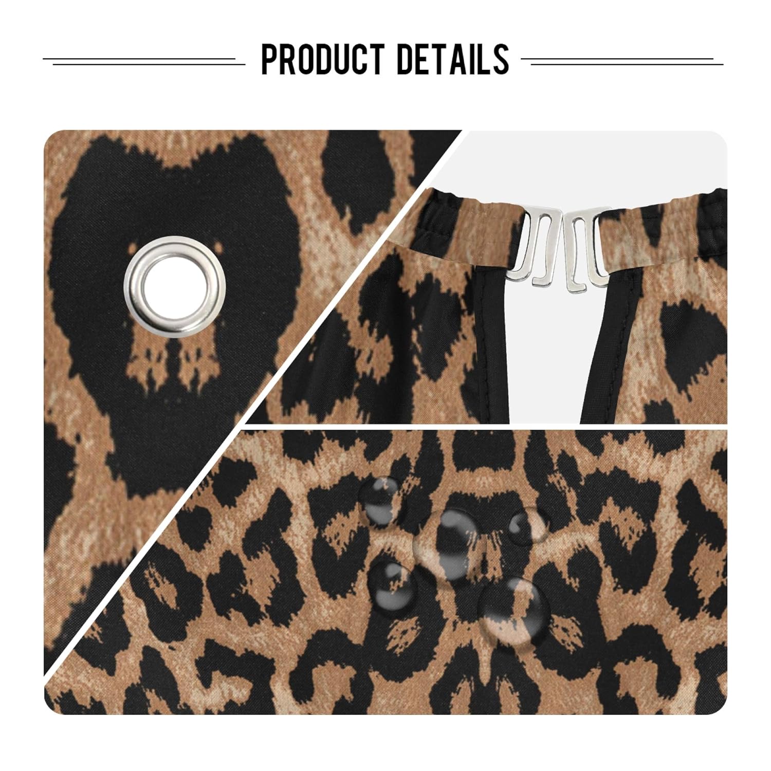 ALAZA Cheeteh Leopard Print Animal Waterproof Barber Cape for Men Women Beard Shaving Bib Apron Professional Hair Cutting Cloth, 65 x 55 inch