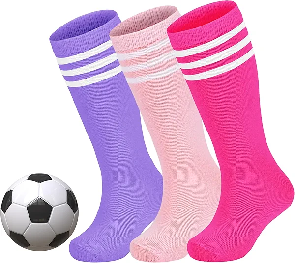 Zando Toddler Soccer Socks Breathable Athletic Socks for Boys & Girls