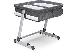 Simmons Kids By The Bed City Sleeper Bassinet for Twin Newborns