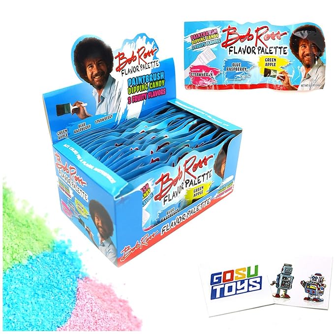 Bob Ross Flavor Palette (18 Pack) Paintbrush Dipping Candy