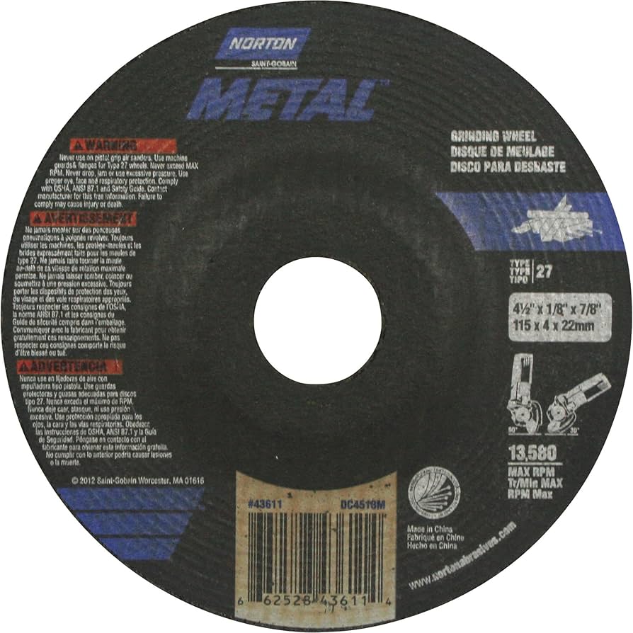 【i-ron】 Amazon.com: Norton Metal Cutting Wheel - 4.5in. Dia