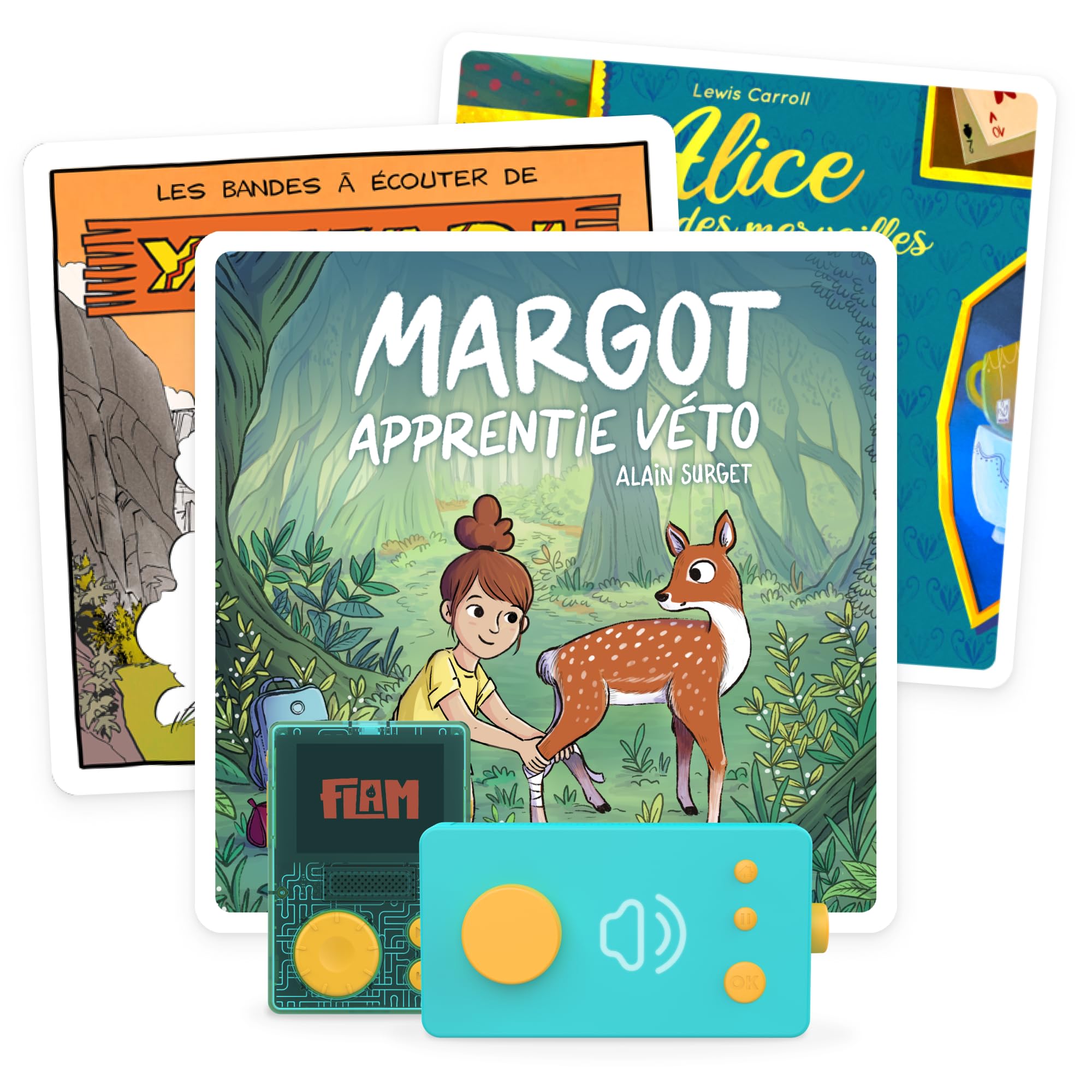 Lunii Boîte à Histoires Yakari 3 Interactive Audiobooks - Pack the Heroes 40 Children from 5 to 8 Years - 5:08 Listen to Storyteller Ma Fabrique in Stories