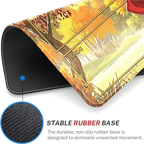 Vista 81 de MTG - Tapete de juego con bordes cosidos, parte inferior de goma antideslizante, tapete de juego TCG para gatos, superficie de goma lisa, tapete