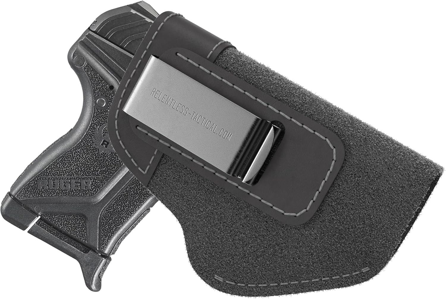 Made in USA - .380 Suede Leather Holster | Fits Sig P238, P290, Ruger LCP, LCP2, Walther PPK, S&W Bodyguard .380 and Most .380's | The Ultimate Suede Leather IWB Holsters | Concealed Carry IWB Holster