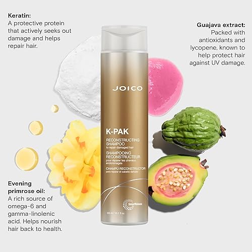 Miniatura 9 de Joico K-PAK Daily Reconstructing Shampoo  For Damaged Hair  Repair Damage & Prevent Breakage  Double Hair Strength  Boost Shine  With Keratin &