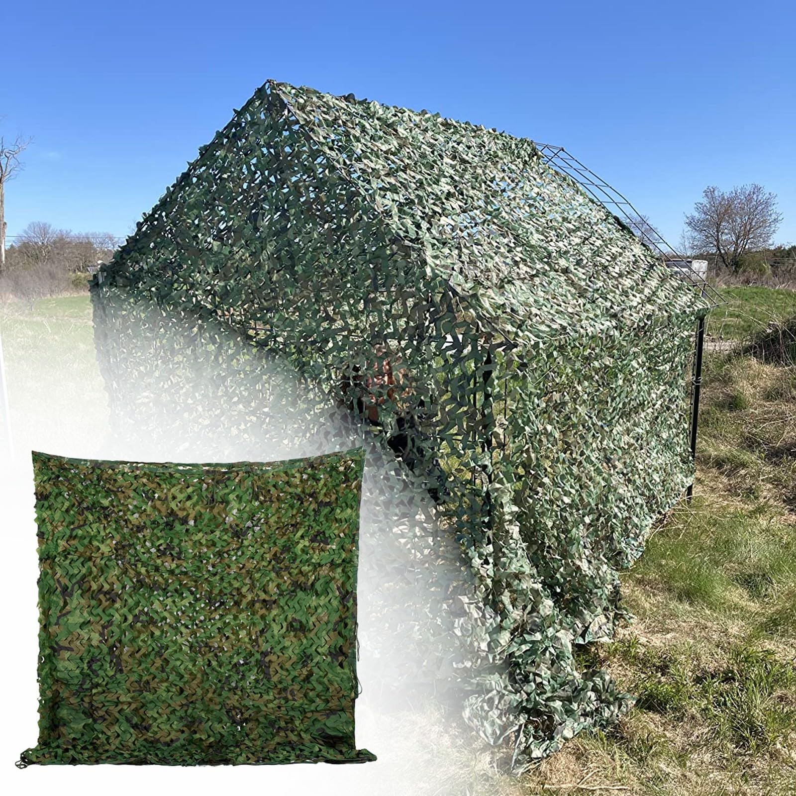 Filet de camouflage 9x14 m pour cacher du vis-à-vis jardin