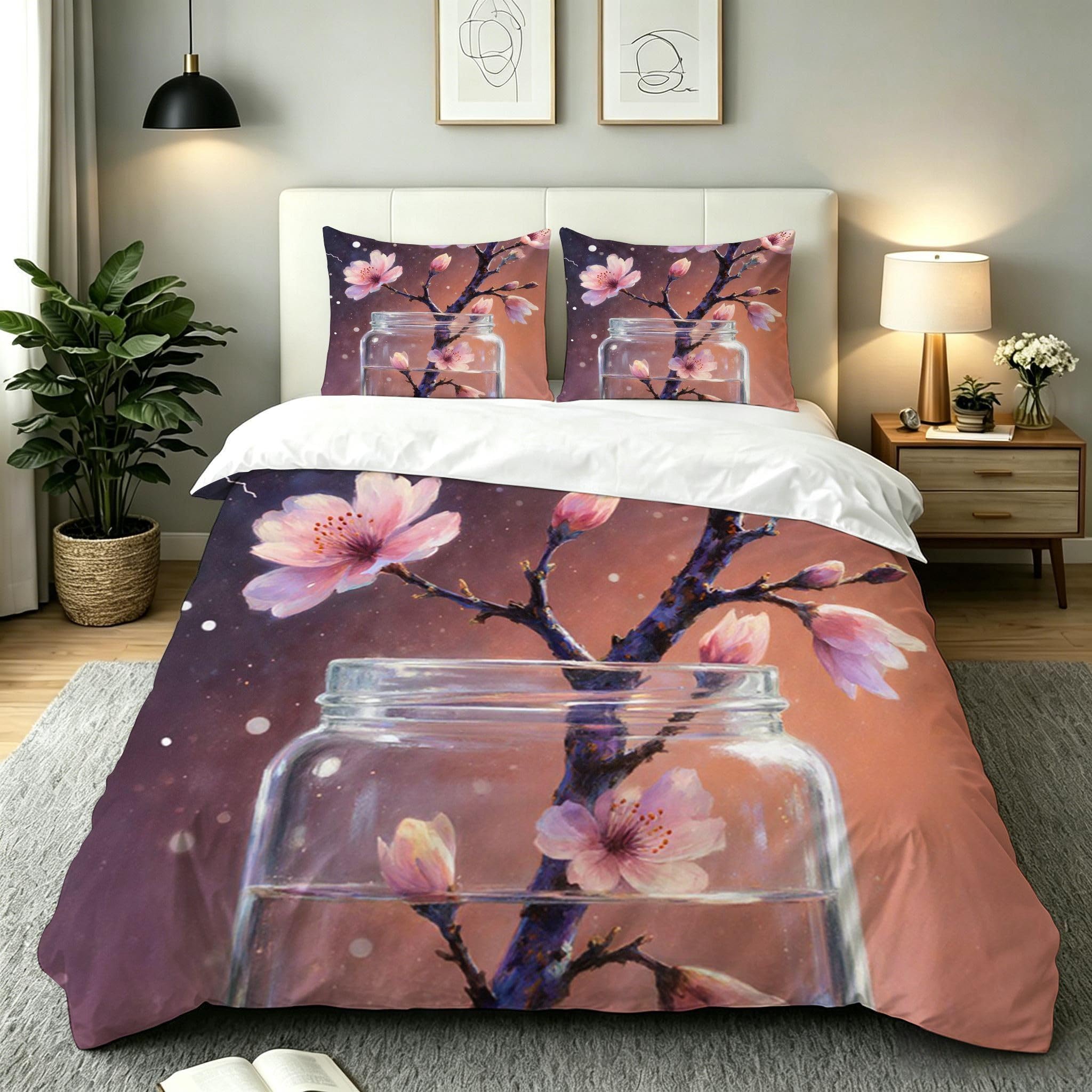 Housse de couette 140x200 parure de lit microfifre enfant avec fermeture éclair