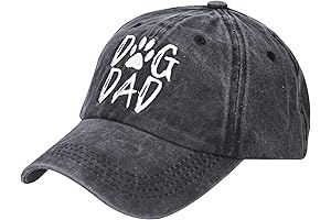 Adjustable Dog Dad Washed Cotton Baseball Cap
