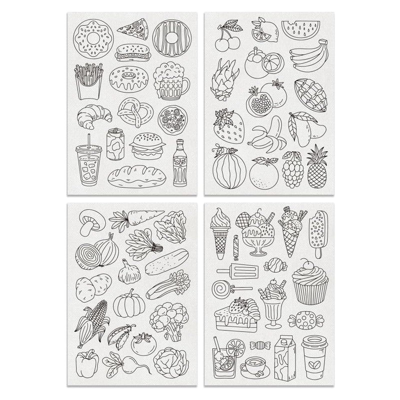 Xinsheinelry 4Pcs Water Soluble Hand Sewing Stabilizers Water Soluble Eembroidery Pattern Transfer Paper for Hand Sewing Embroidery Embroidery Stabilizer