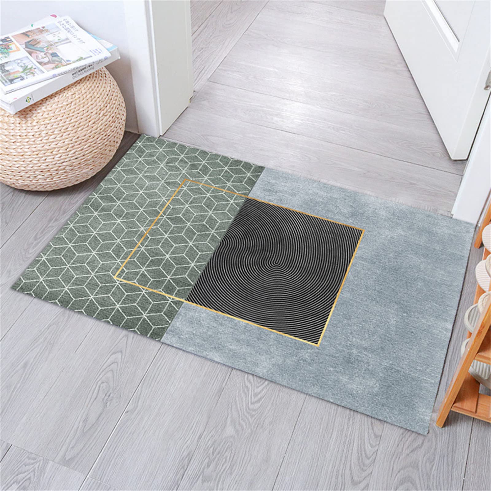 Tappeto Bagno, Tappeto Bagno Antiscivolo Assorbente, Tappeti Bagno, Tappetino Doccia Antiscivolo, Tappeto Cucina Antiscivolo Lavabile, Tappeto Assorbente, Tappetini Bagno (Combinazione, 80x150cm)