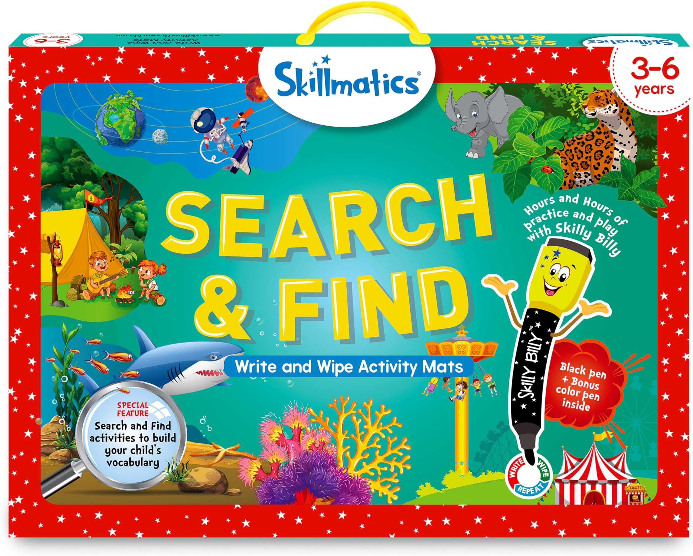 Search and Find Educational Activity - Reusable Preschool Learning Games, Perfect for Toddlers & Kids Who Love Toys, Arts & Crafts, Builds Vocabulary, Gifts for Ages 3, 4, 5, 6