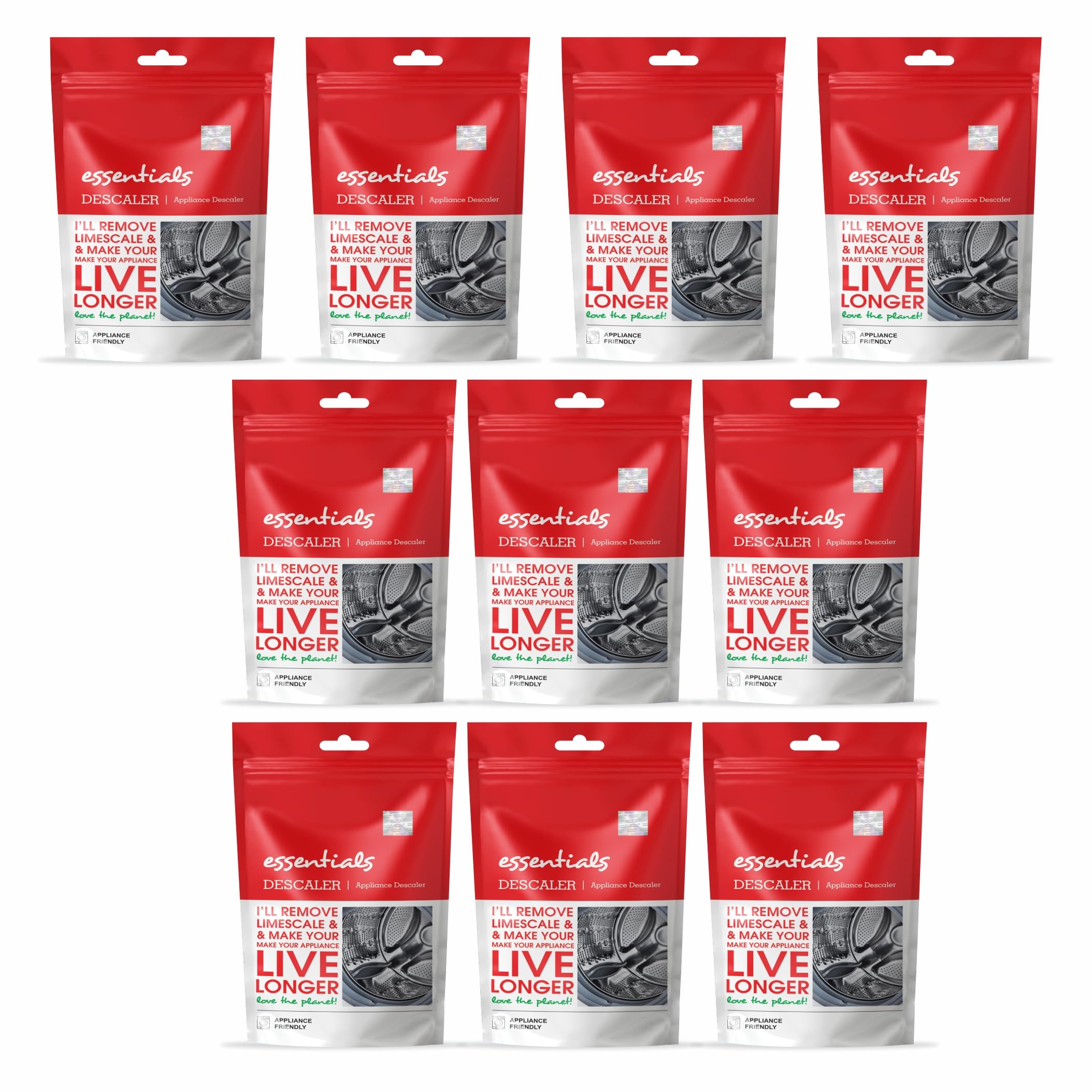 Deetto Washing Machine Cleaner, Descaler For Washing Machine Front Load And Top Load, Washing Machine Cleaning Powder, Descaling Powder For Washing Machine 100 Gm (Pack Of-10)
