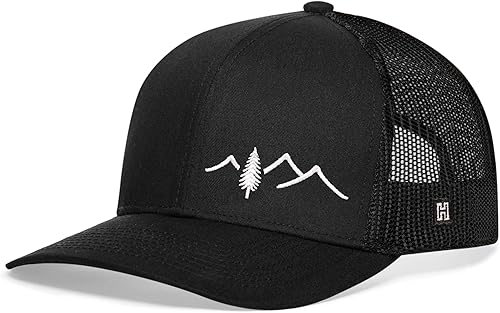 HAKA Wilderness Trucker - Sombrero de béisbol ajustable para hombres y mujeres, gorra de béisbol ajustable al aire libre, cierre de malla, banda de